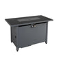 Rectangular Fire Pit With Frame Elegant Design