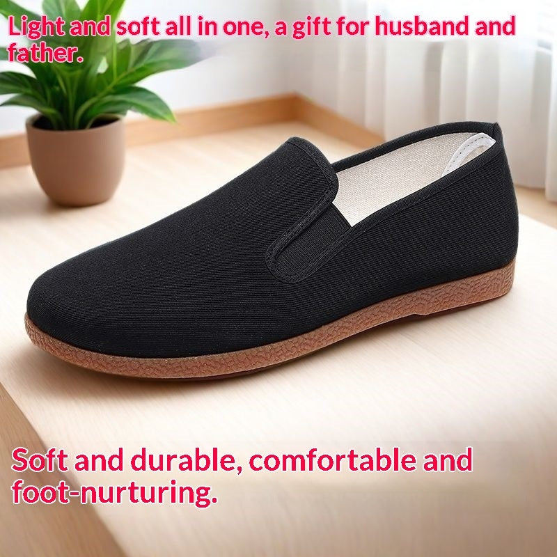 Mens Soft-soled Casual Wear-resistant Canvas Shoes