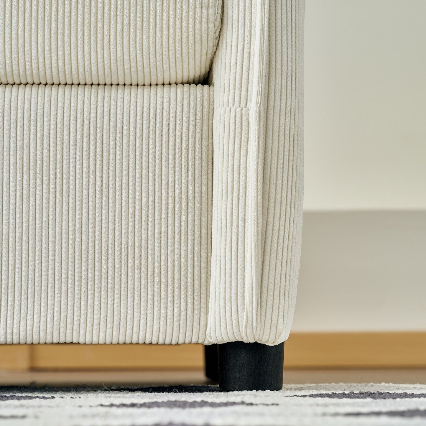 Comfy Oversized Chaise Lounge Chair With Ottoman And Storage