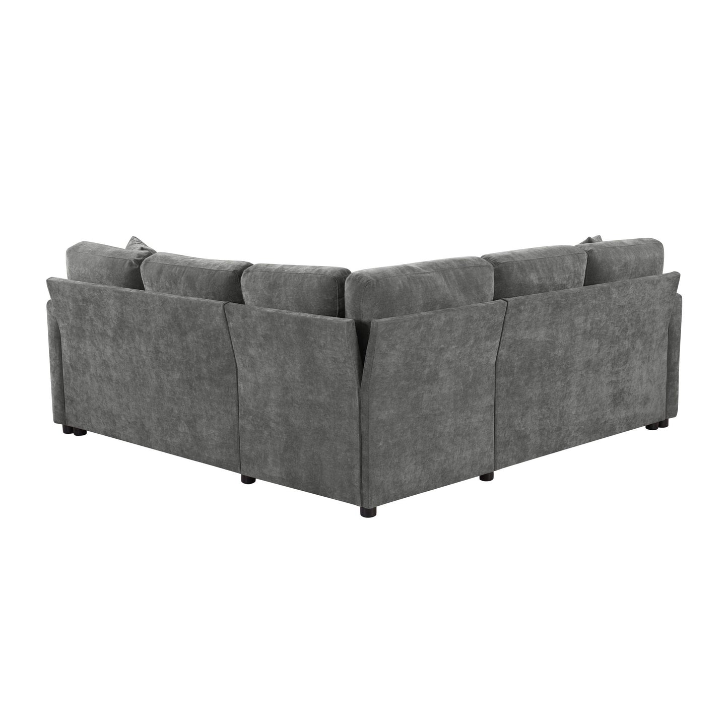 Modern L Shaped Sectional Sofa Bed With Hidden Storage Upholstery