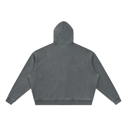 Loki & Ivy Unisex Vintage Wash Full Zip Boxy Hoodie