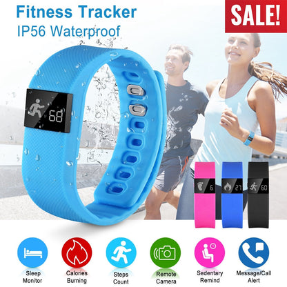 Fitness Tracker Activity Tracker Watch IP56 Waterproof Bracelet Fitness Band Sleep Monitor Pedometer Sedentary Reminder Call Message Notification