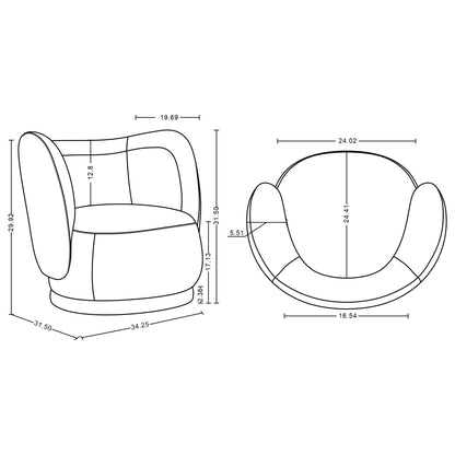 Siri - Lounge Chair - Wheat
