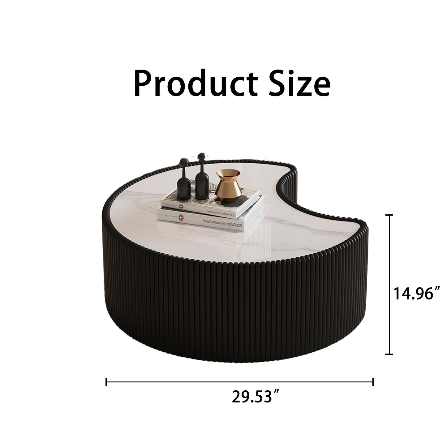 Light Sintered Stone Top Coffee Table