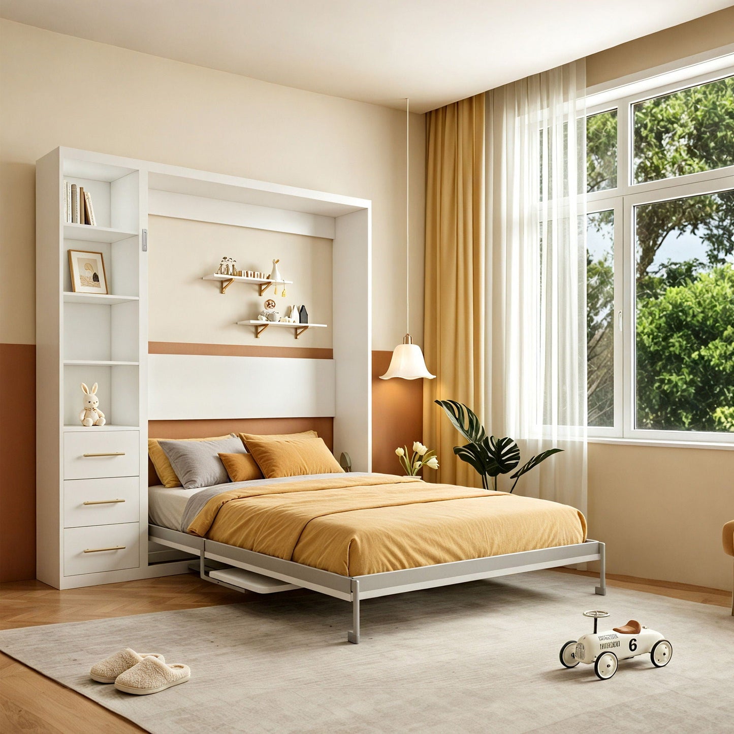 Folding Vertical Murphy Wall Bed