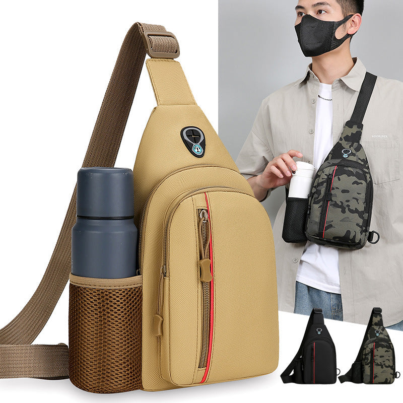 Mens Large-Capacity Shoulder Crossbody Bag