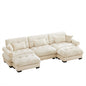 Super Comfort Oversized Modular Sectional Sofa With Movable Ottoman