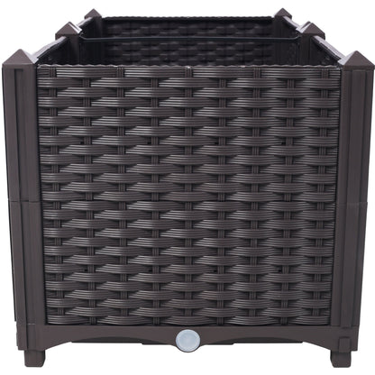 Deep Raised Garden Bed Plastic Planter Boxes