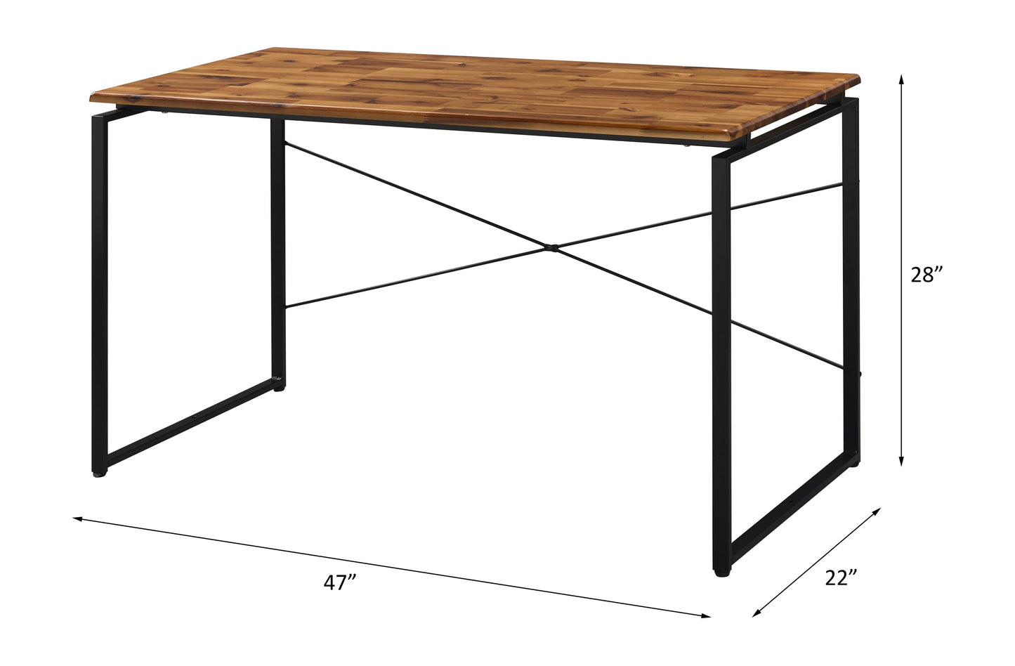 Jurgen Industrial Style Desk & Bookshelf Set
