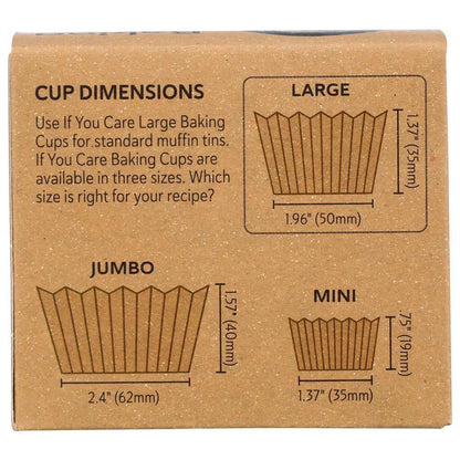 IF YOU CARE: Large Baking Cups, 60 Cups
