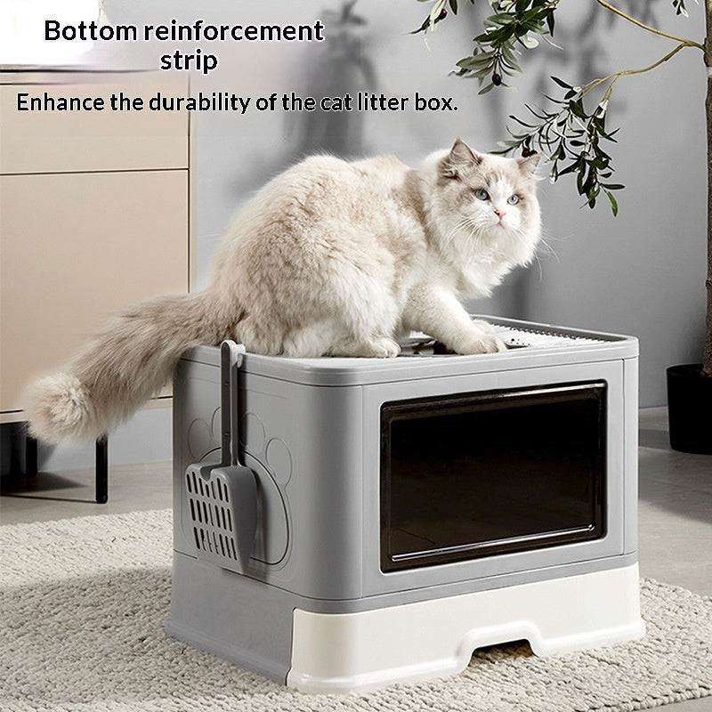 Enclosed Extra-Large Drawer-Type Cat Litter Box