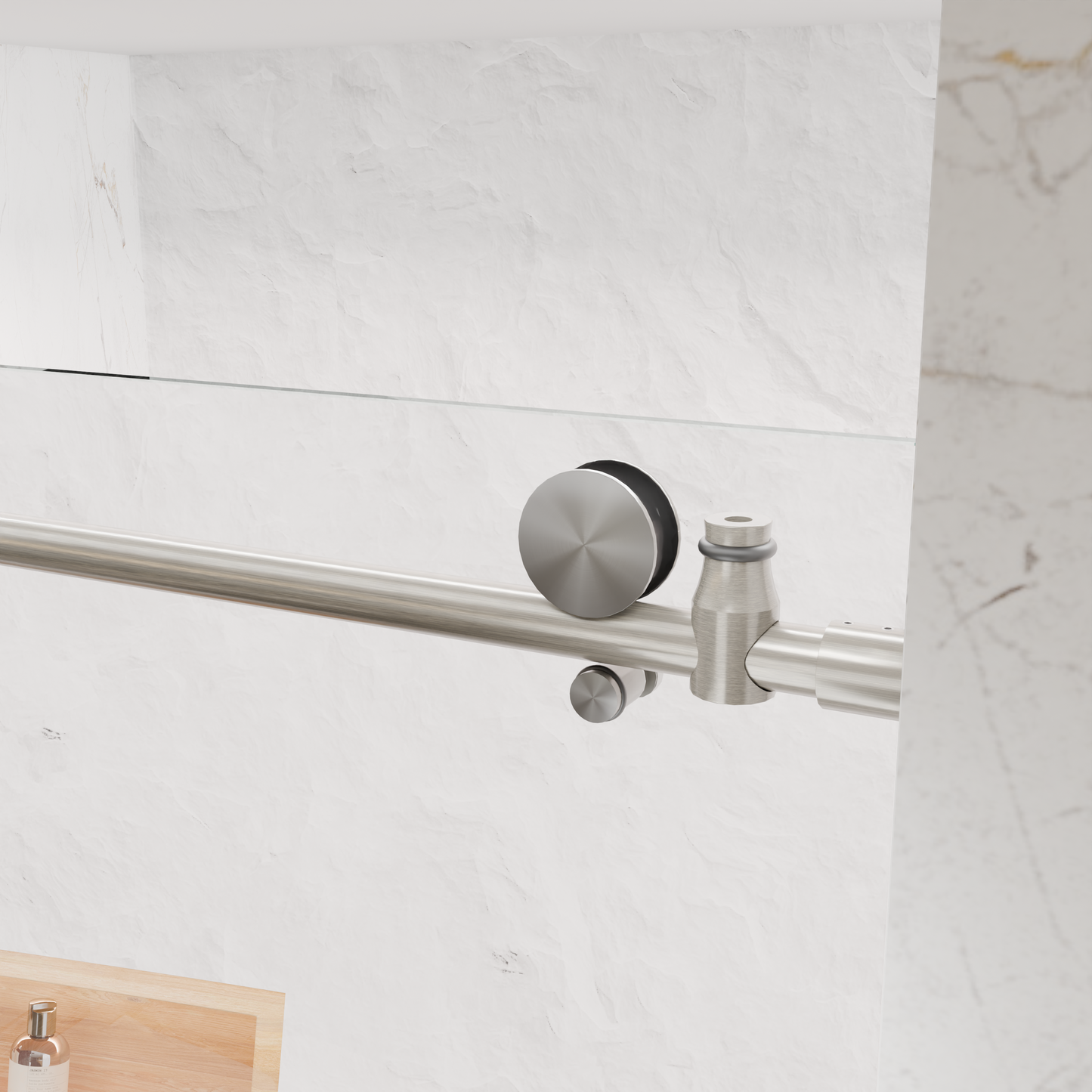 56-60"W x 76"H Frameless Sliding Shower Door