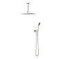 10 Inch Square Rain Shower Head with Handheld Showerhead