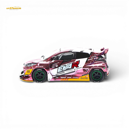 PopRace Toyota GR YARIS Pink EVA RT Production Model 1:64
