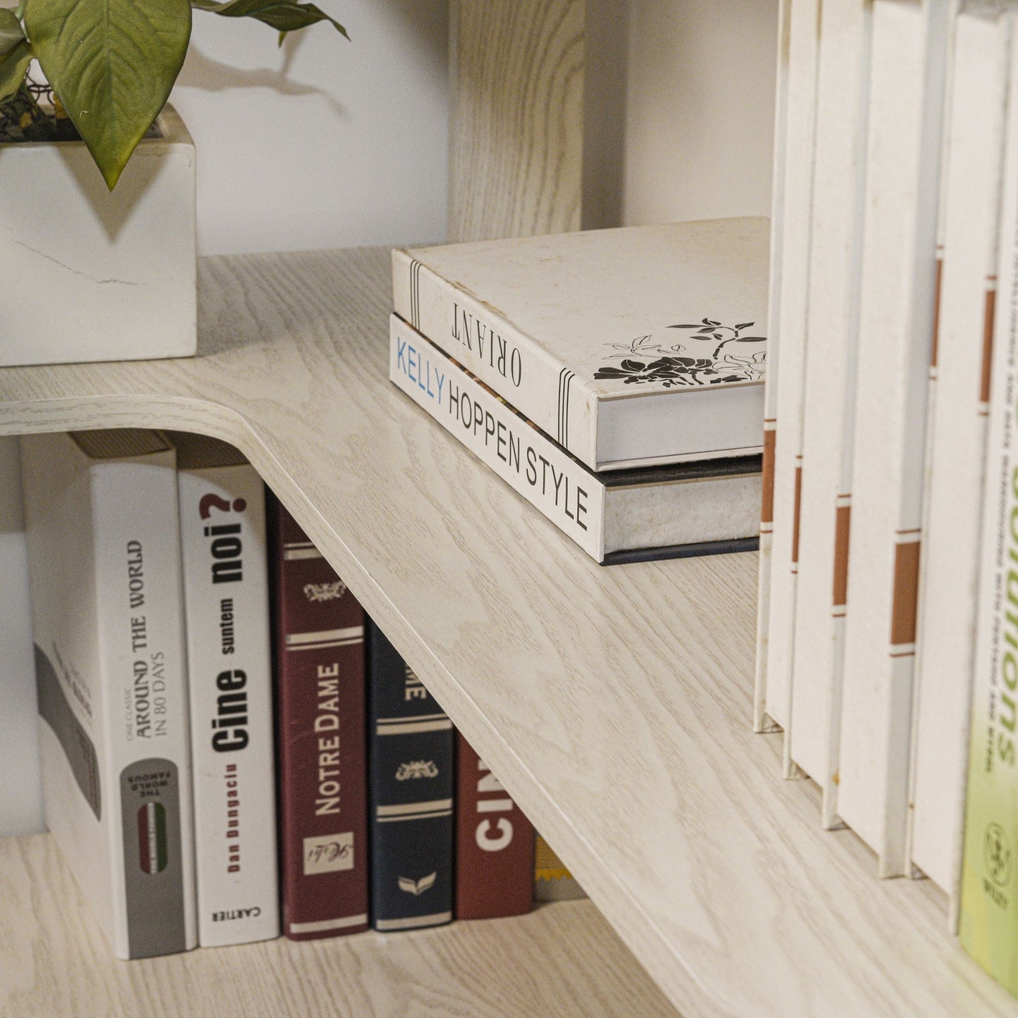 L-Shaped Design Corner Bookshelf