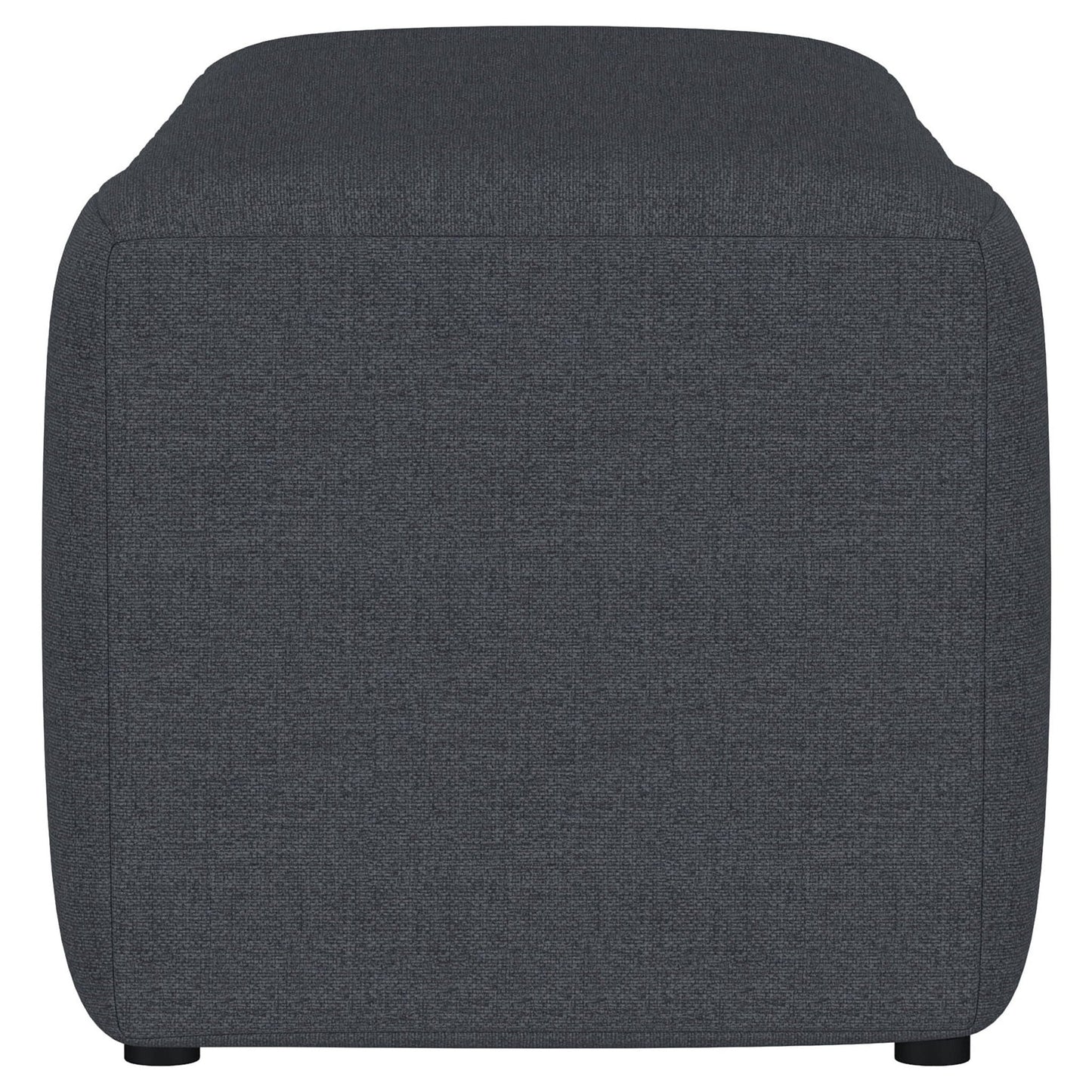 Summer Fabric Upholstered Tufted Accent Bench Charcoal