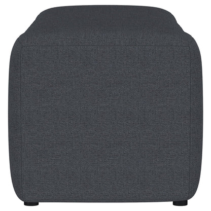 Summer Fabric Upholstered Tufted Accent Bench Charcoal