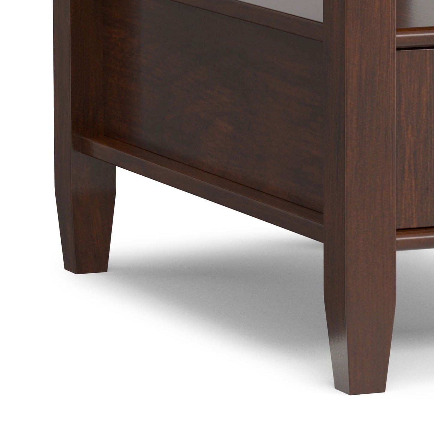 Warm Shaker - Narrow Side Table - Brown