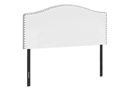 Queen Size Upholstered Bed Headboard - White, Transitional