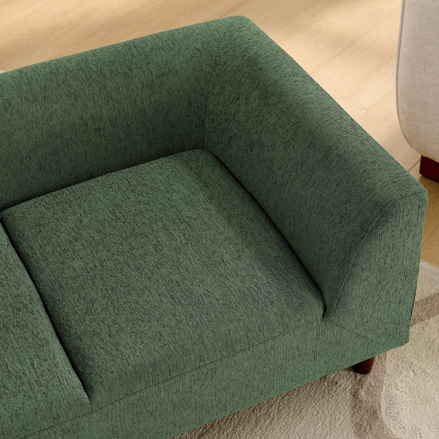 Pet Sofa with Backrest and Armrests - Modern Olive