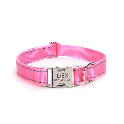 Nylon Reflective String Dog Collar