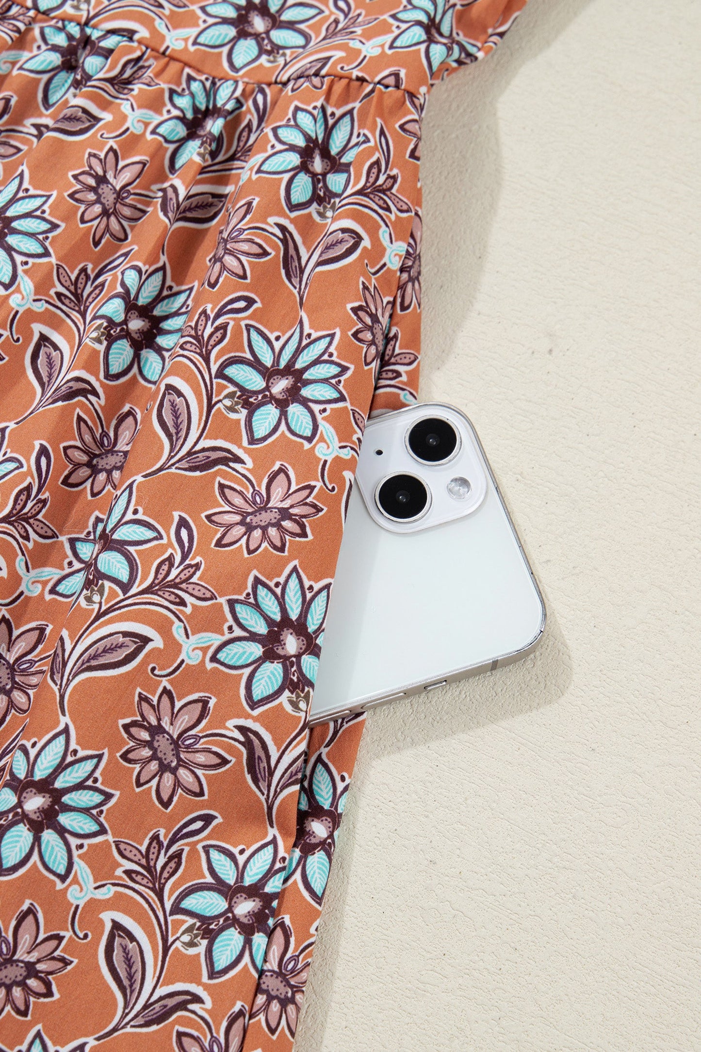 Alia Floral Contrast Collared Shirt