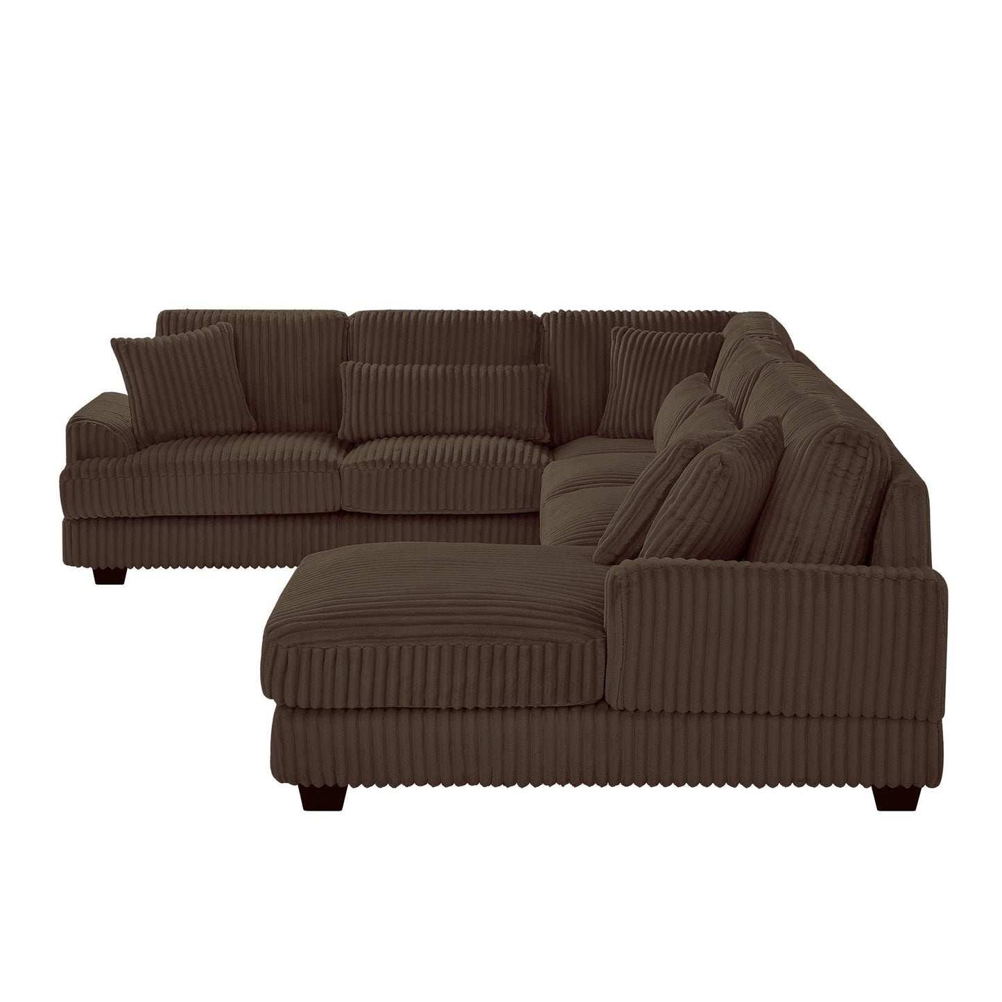 Oversized Sectional Sofa U - Shaped Sofa Couch Modern Sofa Upholstered In Soft With A Chaise Lounge For Living Room