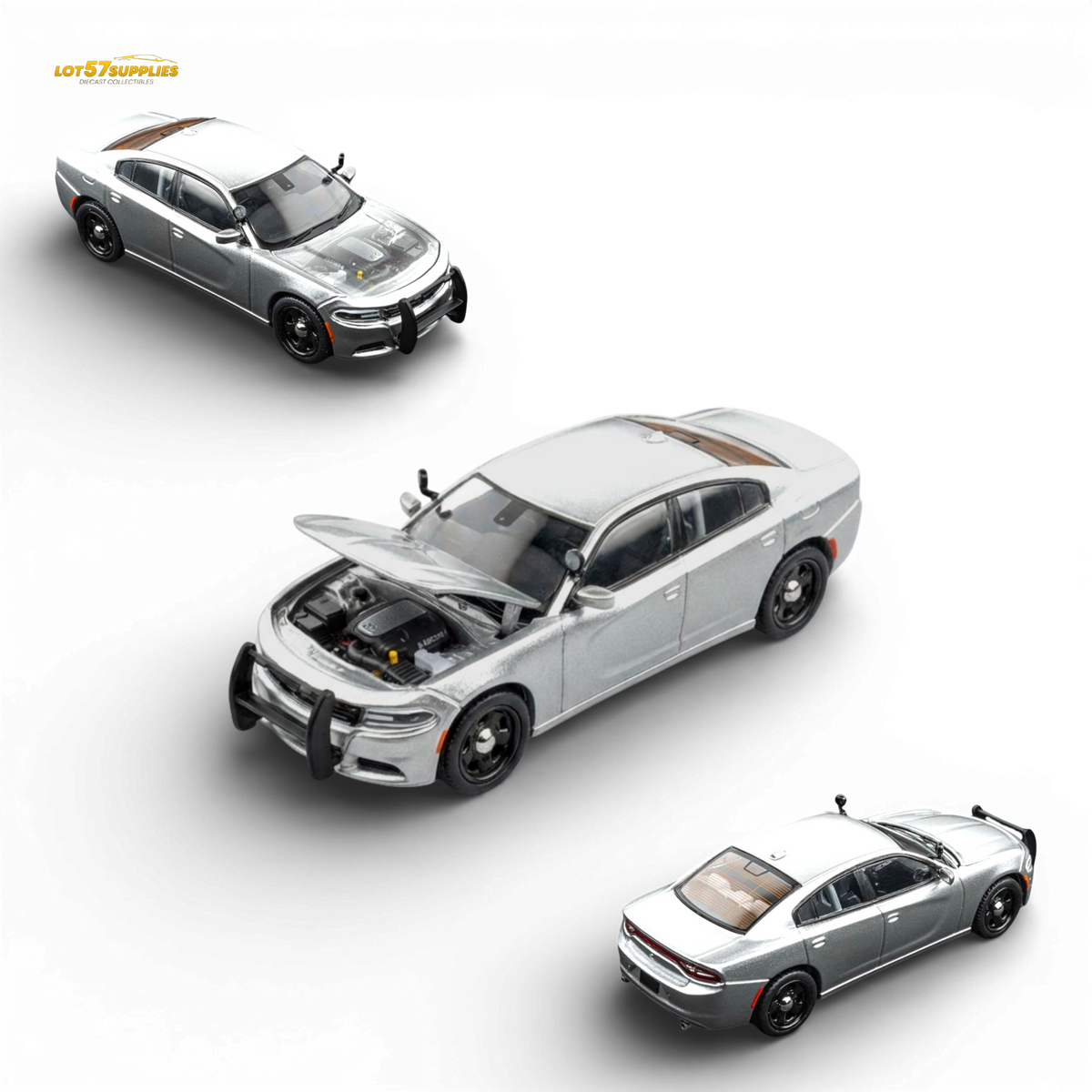 Elite Collectibles Dodge Warhorse Silver 1:64