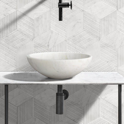 Bathroom Vessel Sink, Circular Design
