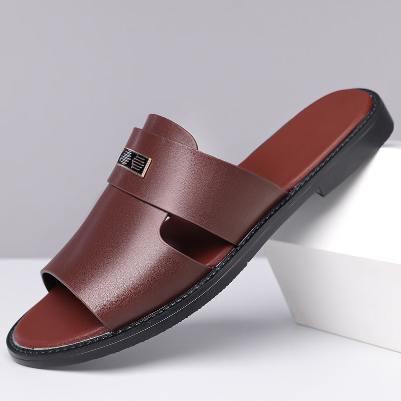 Mens Casual Breathable Versatile Non-slip Slippers