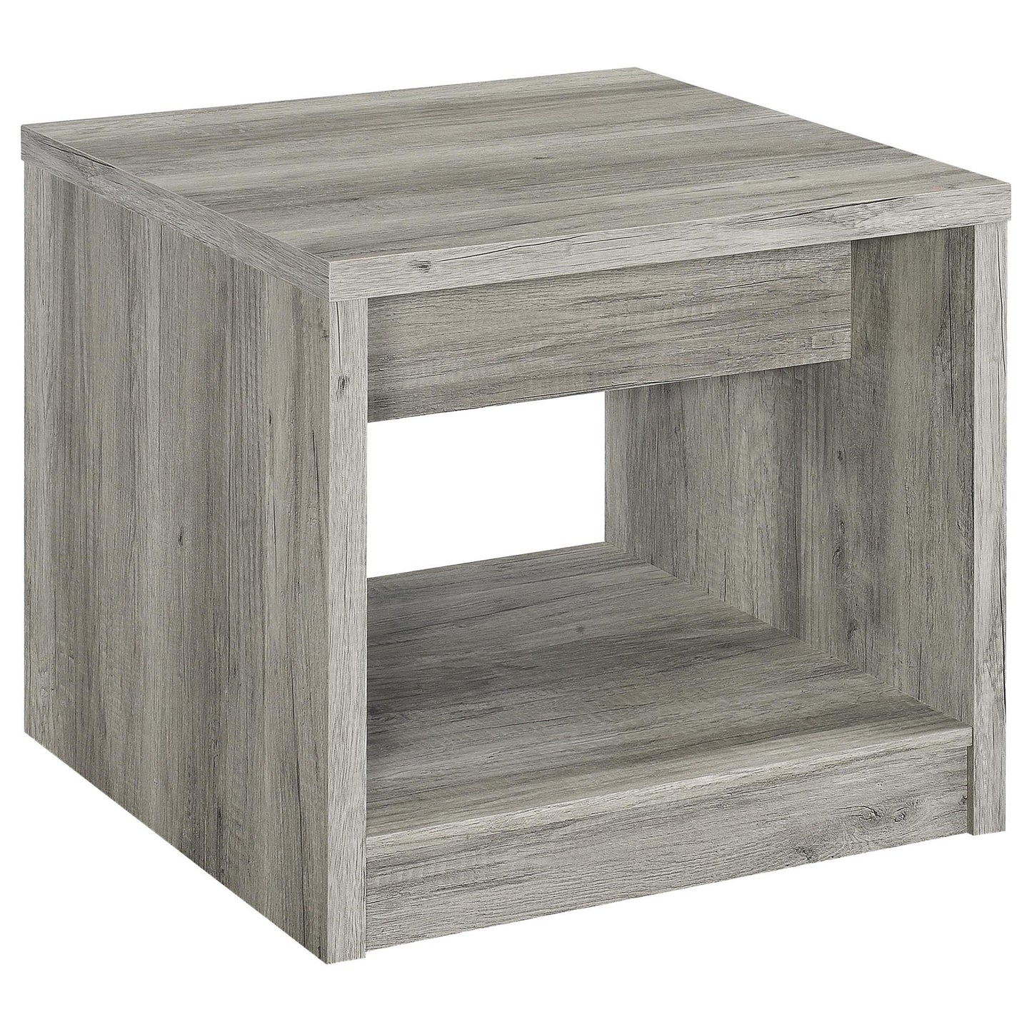 Nuberg - 2 Piece And End Table Set With Storage Drawers - Gray