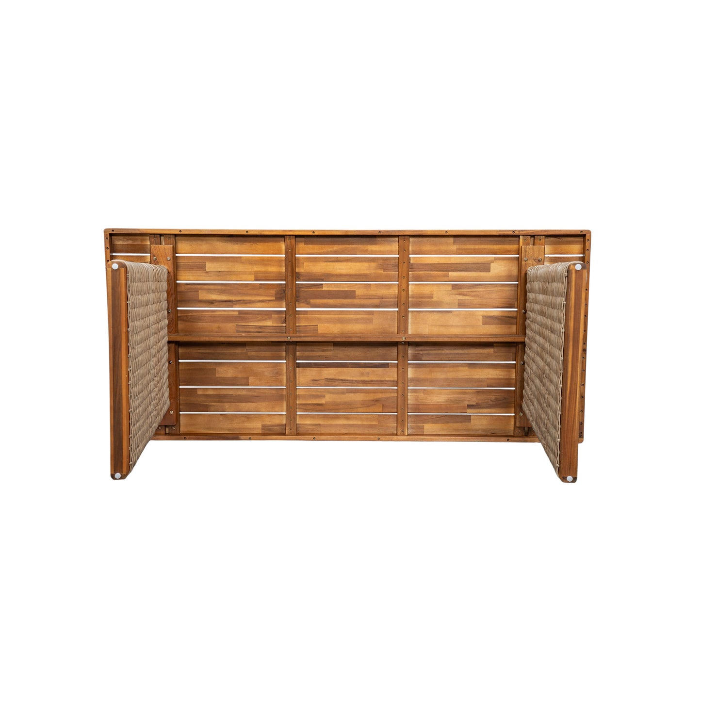Outdoor Acacia Wood Dining Table, Teak Finish