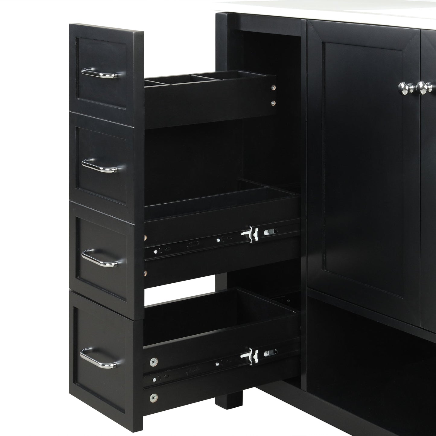 36" Bathroom Vanity with Sink Top and Storage Cabinet