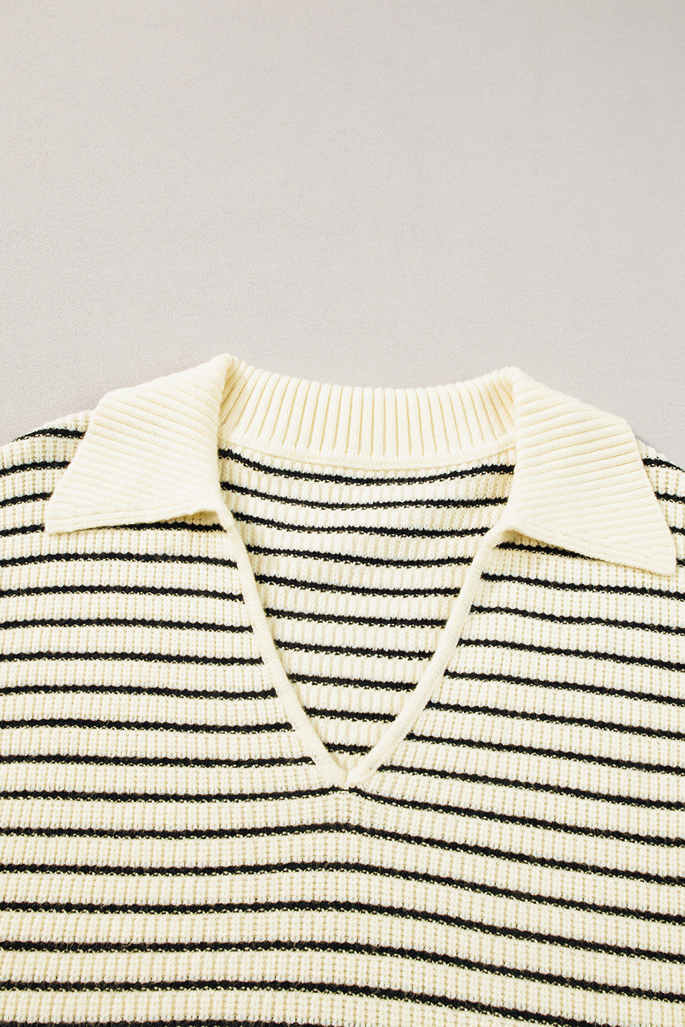 Wynter Stripe Turn Down Sweater