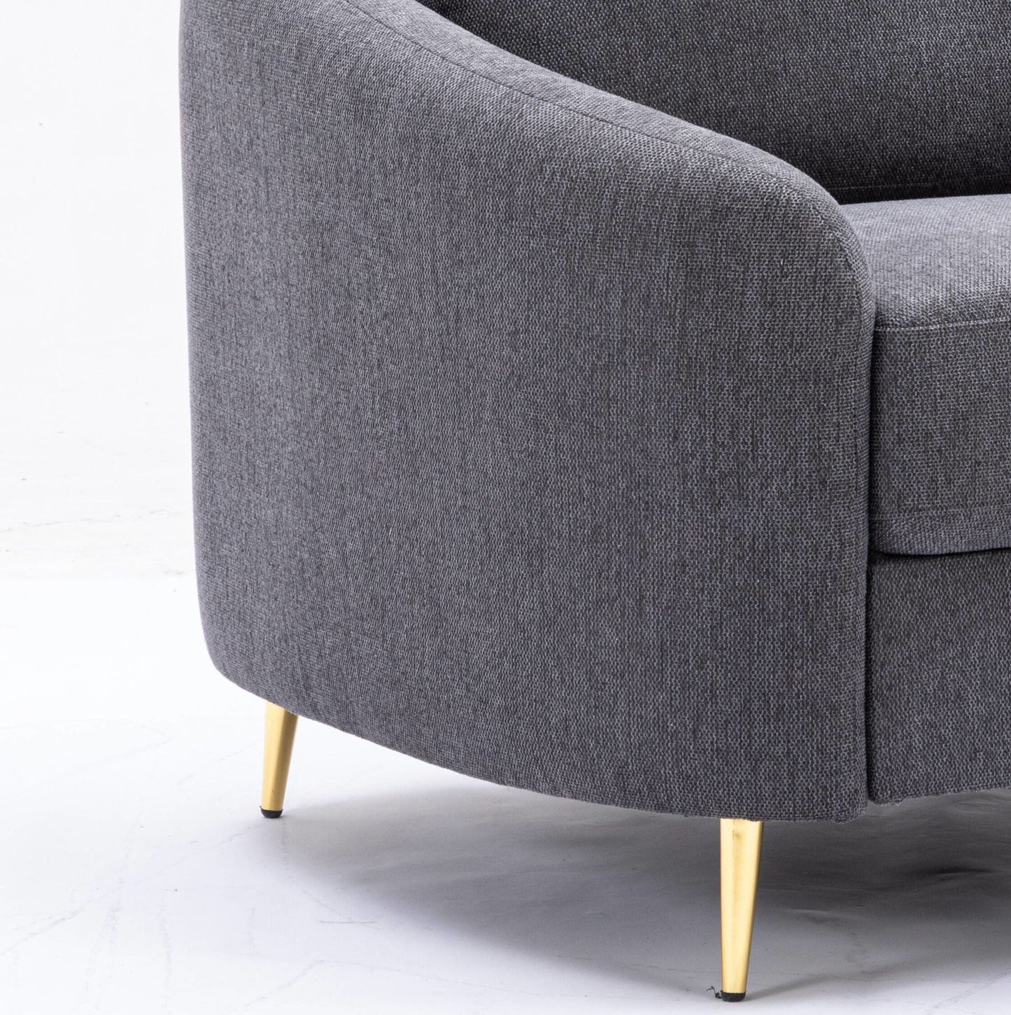 Yuina Linen Chair - Gray