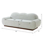 88in Round Arm Cloud Curved 3-Seater Modern Upholstered Boucle Sofa