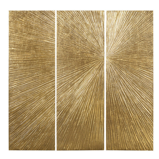 Lumina Aurea™ — Signature Sunburst Hand-Painted Triptych