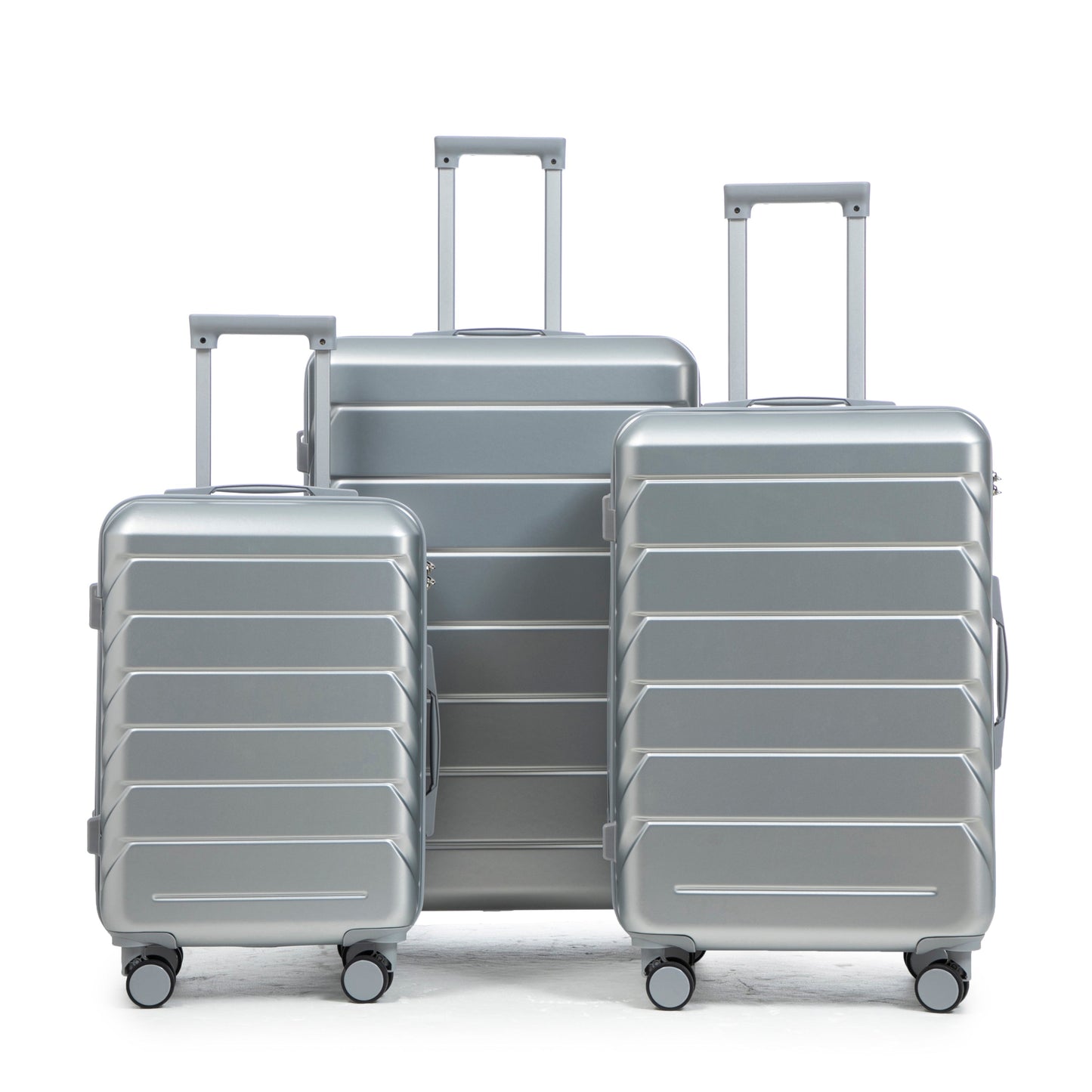 3-Piece ABS Spinner Wheel Luggage Set with Combination Lock