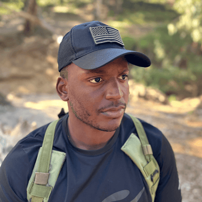 JupiterGear Military-Style Tactical Patch Hat with Adjustable Strap | Breathable & Unisex