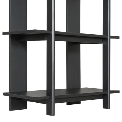 4-Tier Wooden Open Bookcase