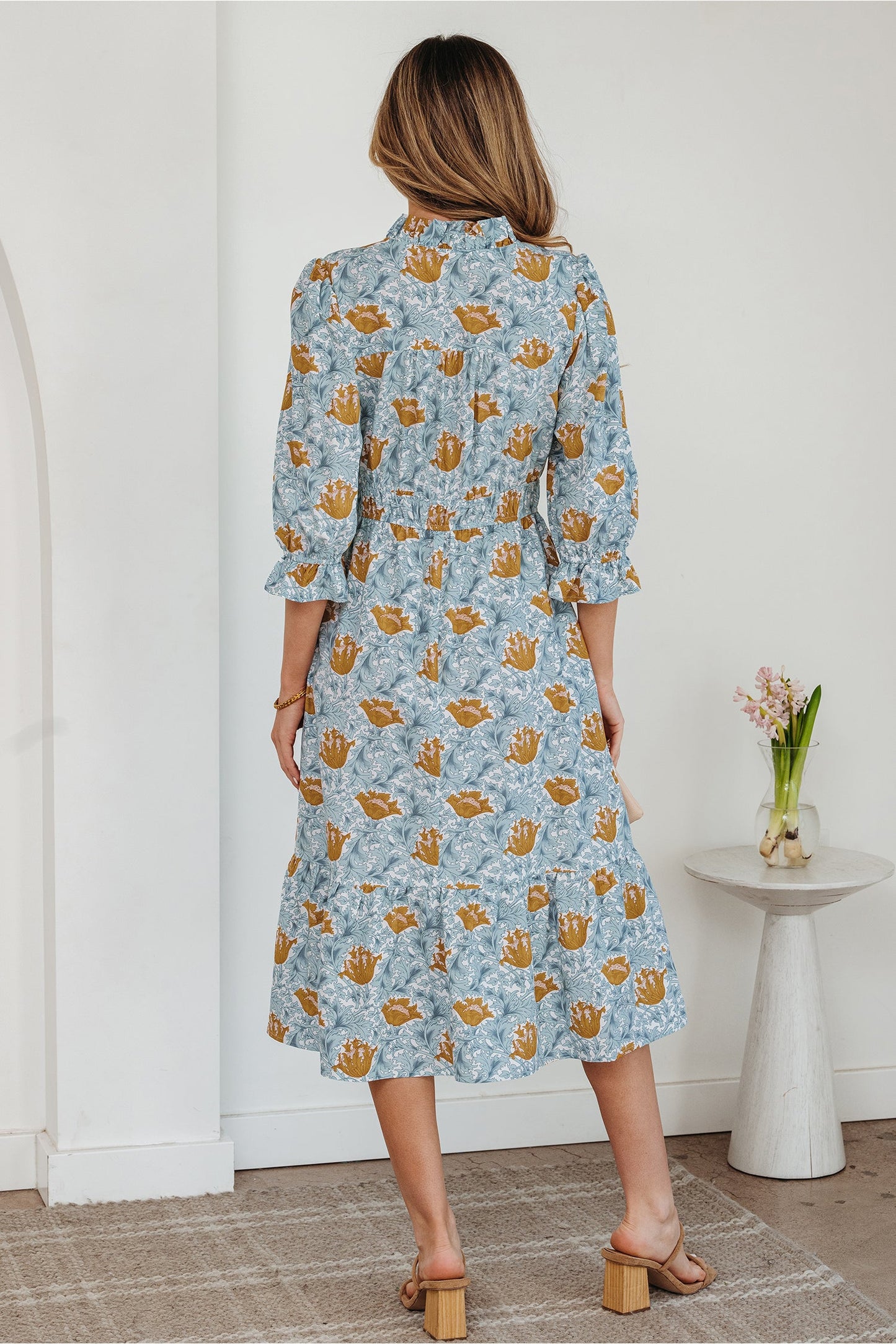 Rosalee Bracelet Sleeve Long Dress