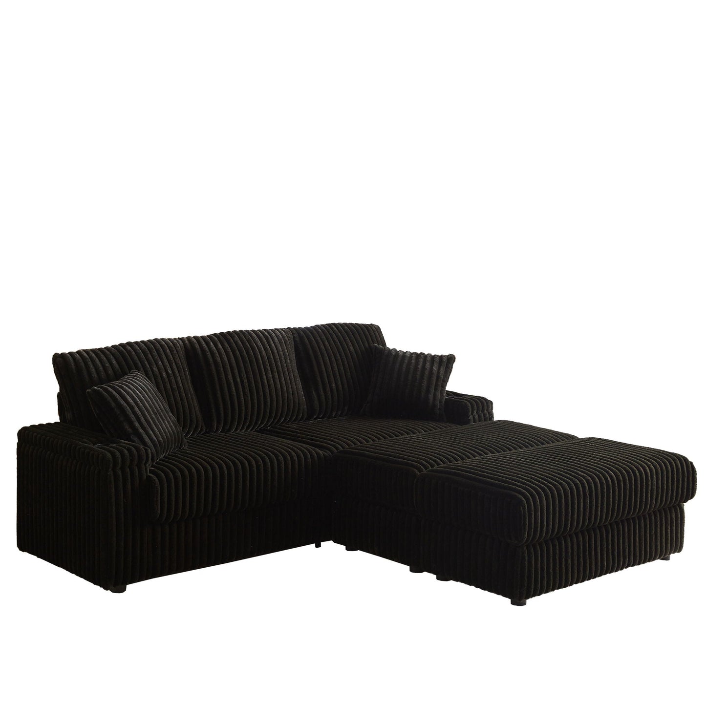 3 Seater Sofa With 2 Ottomans For Living Room