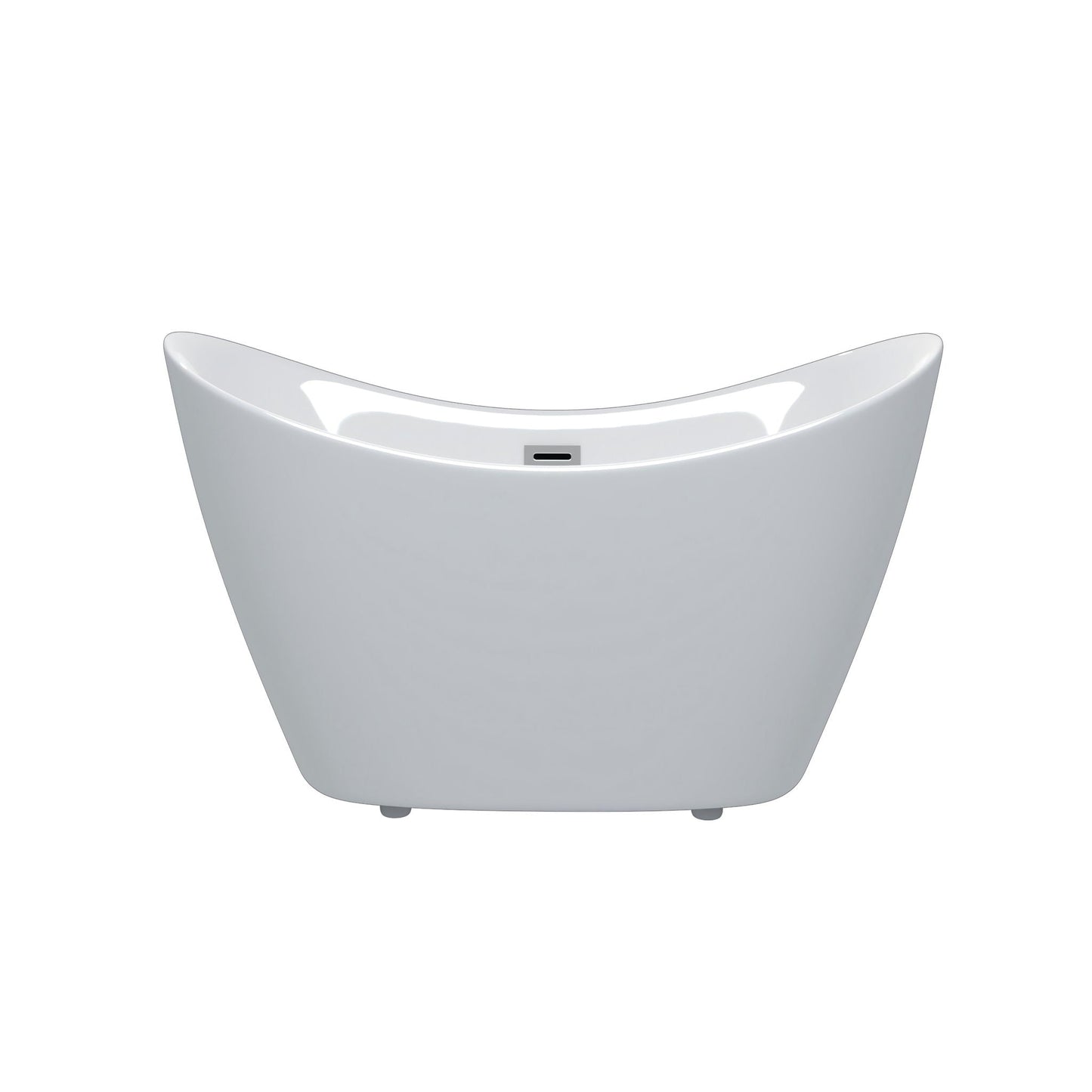 Freestanding Tub With Overflow And Pop Up Drain, Ergonomic Design