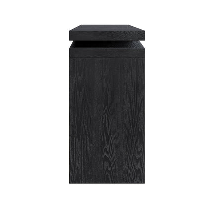 65-Inch Rustic Solid Wood Veneer Console Table