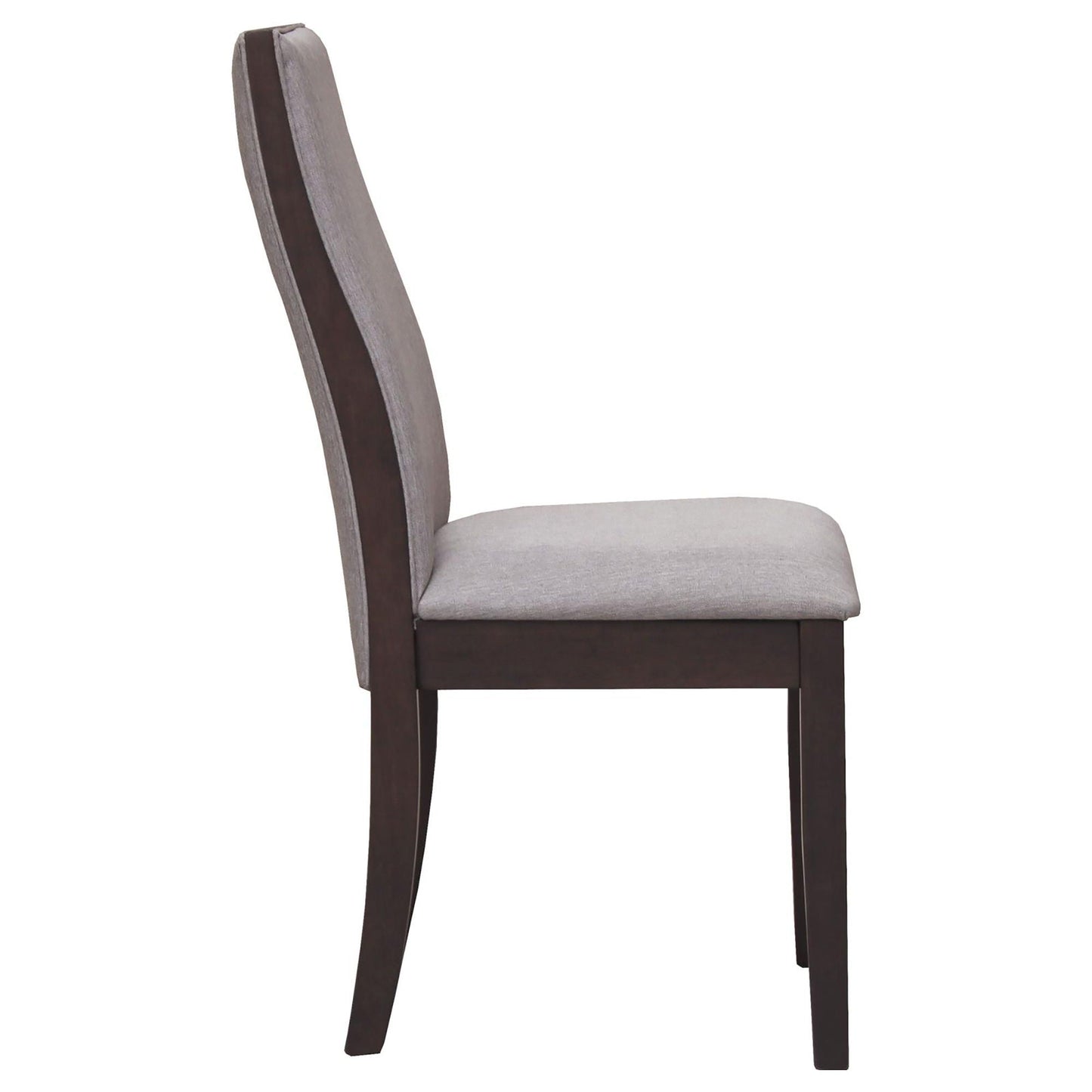 Upholstered Dining Chair (Set of 2) - Taupe / Brown