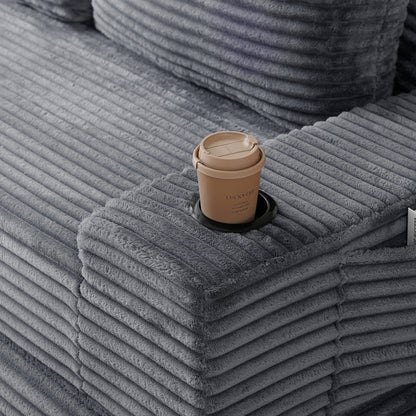 70.8-Inch Corduroy Two-In-One Sofa Bed