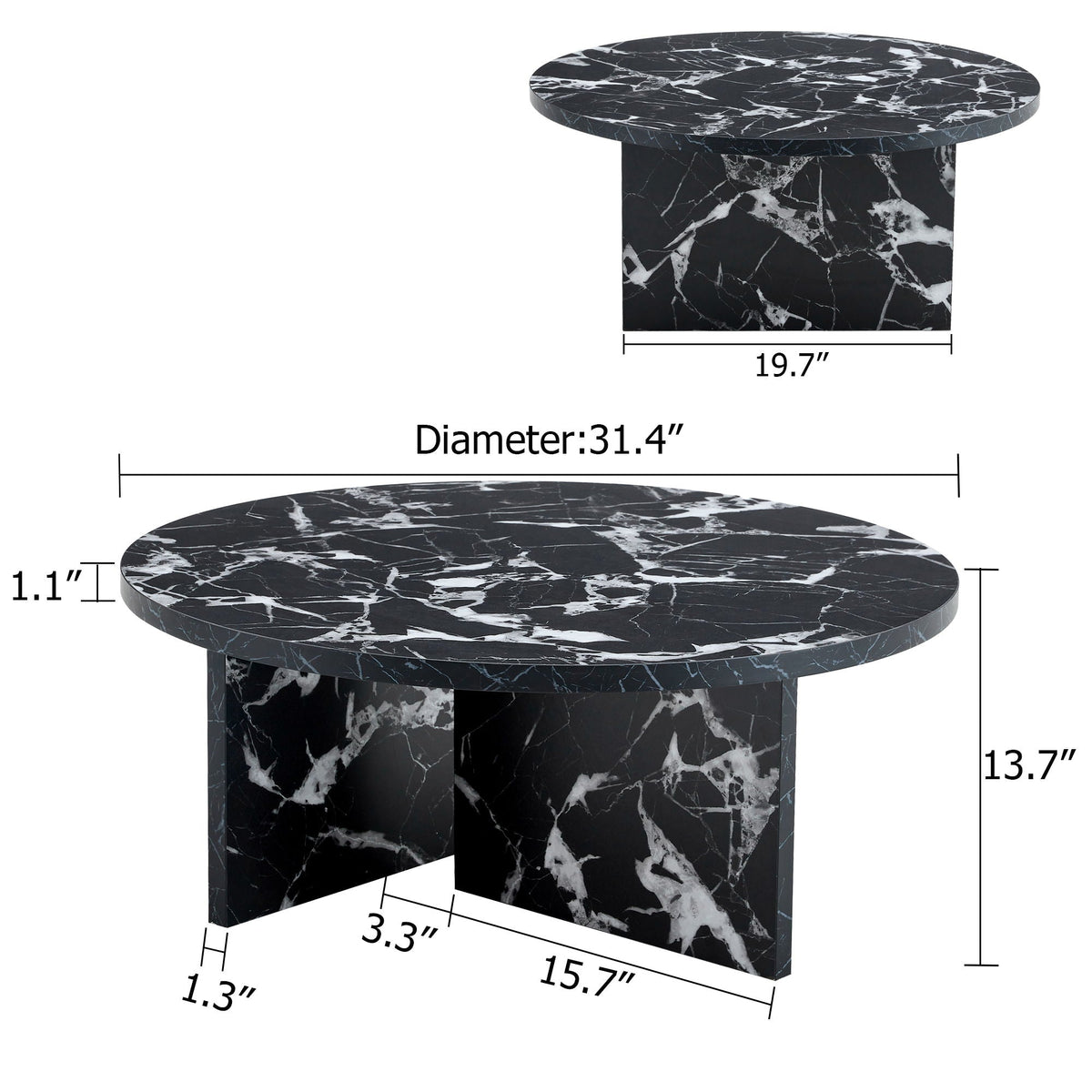 Versatile Round Coffee Table For Various Interior Styles