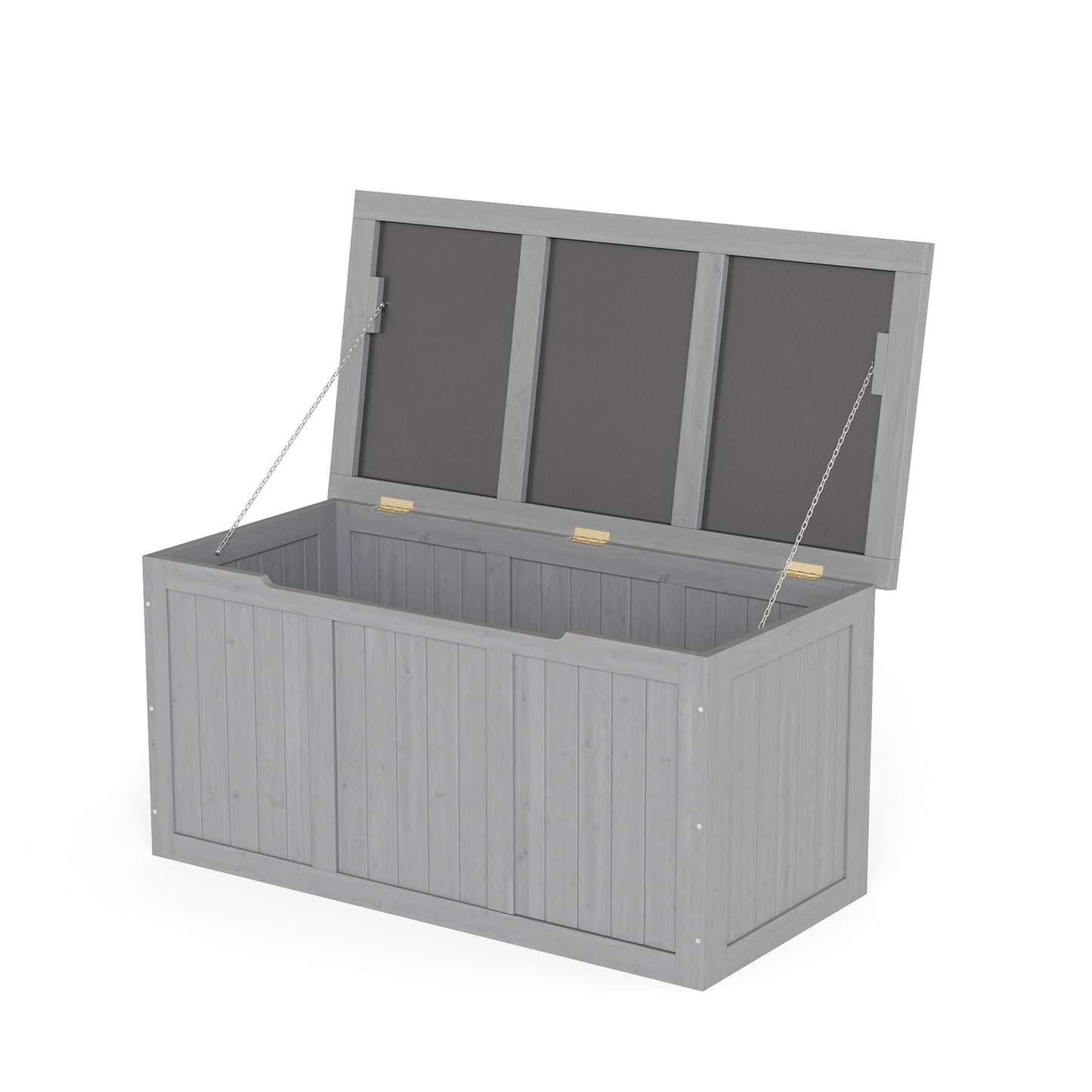 Outdoor Deck Box, Storage With Seat & Table Top