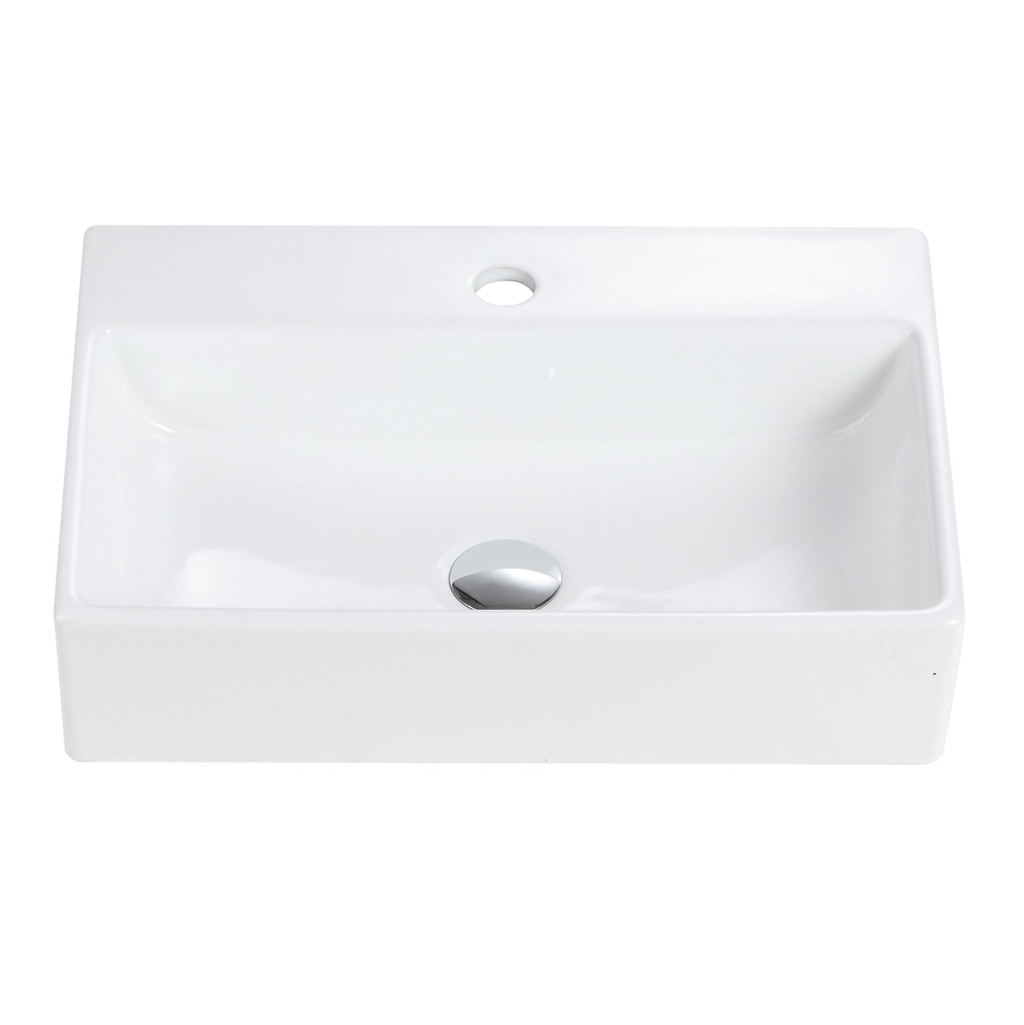 BB15-20Y-301 20"x14" Integrated Ceramic Bathroom Vanity Sink