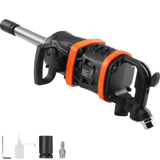 1 Inch Air Impact Wrench with 5175 ft-lbs Torque and 8 Inch Extended Anvil